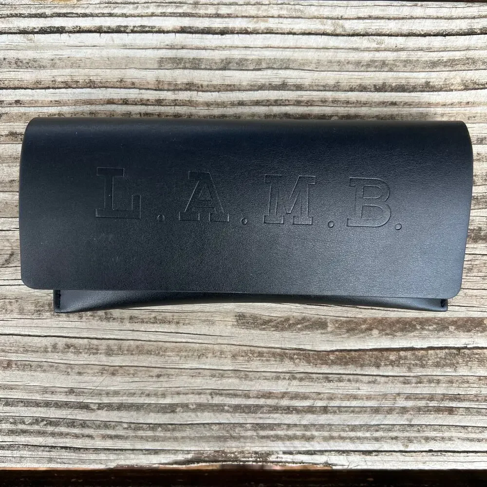 L.A.M.B Gwen Stefani Magnetic Eyeglass Sunglass Case Black Semi Hard Case Only